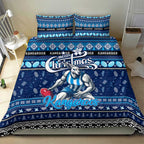 Kangaroos Football Xmas Bedding Set Australia AFL Mascot