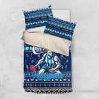 Kangaroos Football Xmas Bedding Set Australia AFL Mascot