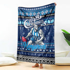 Kangaroos Football Xmas Blanket Australia AFL Mascot