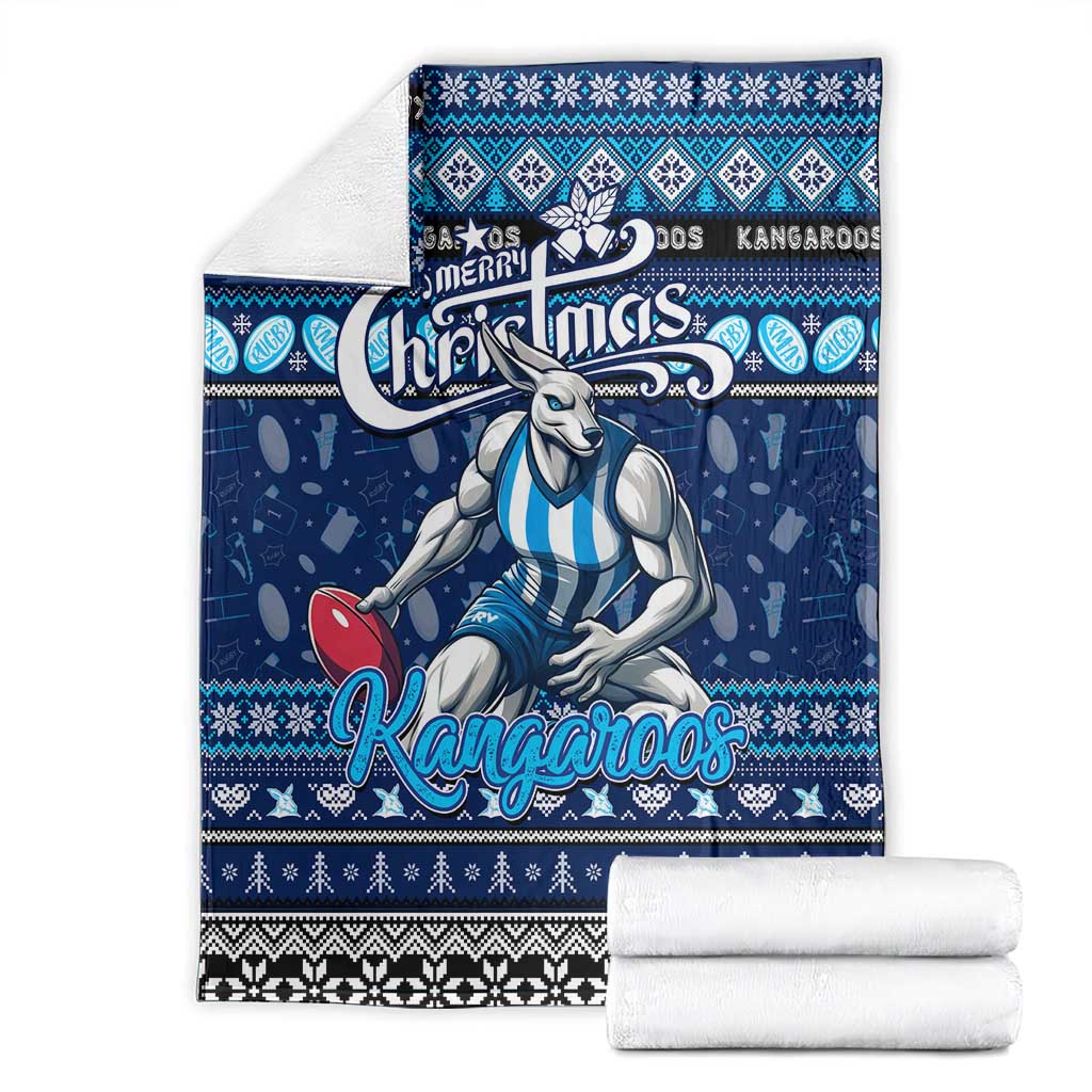 Kangaroos Football Xmas Blanket Australia AFL Mascot