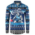 Personalized Kangaroos Rugby Xmas Button Sweatshirt Australia AFL Mascot