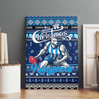 Kangaroos Football Xmas Canvas Wall Art Australia AFL Mascot