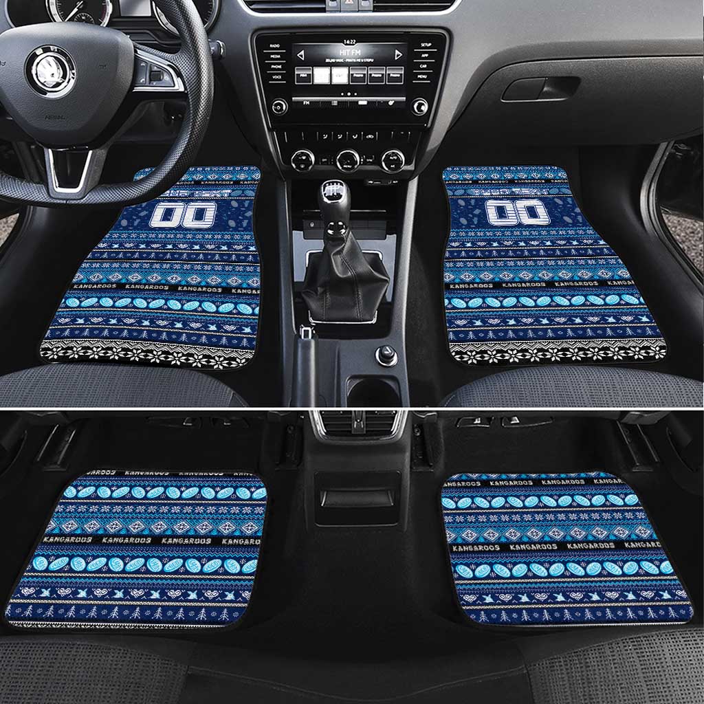 Kangaroos Football Xmas Car Mats Australia AFL Mascot