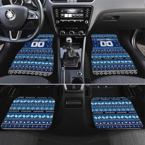 Kangaroos Football Xmas Car Mats Australia AFL Mascot