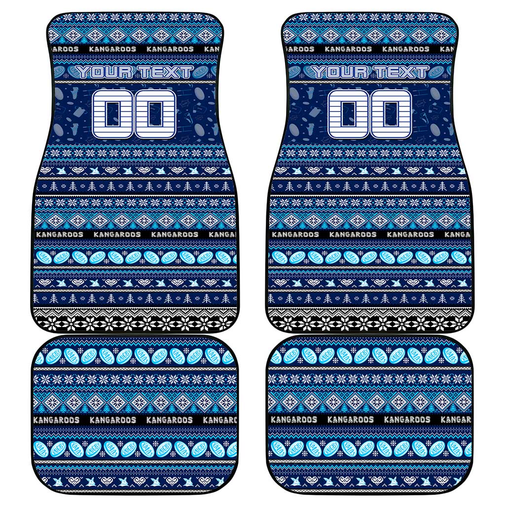 Kangaroos Football Xmas Car Mats Australia AFL Mascot
