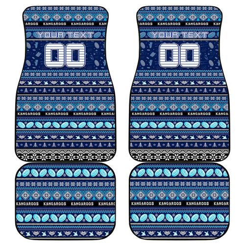 Kangaroos Football Xmas Car Mats Australia AFL Mascot