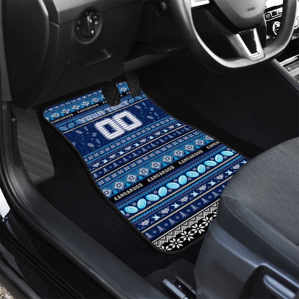 Kangaroos Football Xmas Car Mats Australia AFL Mascot