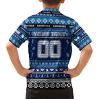 Personalized Kangaroos Rugby Xmas Family Matching Tank Maxi Dress and Hawaiian Shirt Australia AFL Mascot