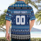 Personalized Kangaroos Rugby Xmas Hawaiian Shirt Australia AFL Mascot