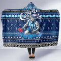 Kangaroos Football Xmas Hooded Blanket Australia AFL Mascot