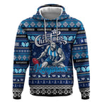Personalized Kangaroos Rugby Xmas Hoodie Australia AFL Mascot