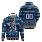 Personalized Kangaroos Rugby Xmas Hoodie Australia AFL Mascot