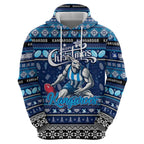 Personalized Kangaroos Rugby Xmas Hoodie Australia AFL Mascot