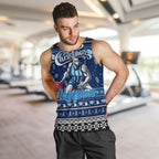 Personalized Kangaroos Rugby Xmas Men Tank Top Australia AFL Mascot