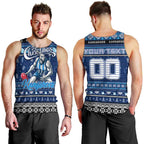 Personalized Kangaroos Rugby Xmas Men Tank Top Australia AFL Mascot