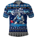 Personalized Kangaroos Rugby Xmas Polo Shirt Australia AFL Mascot