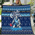 Kangaroos Football Xmas Quilt Australia AFL Mascot