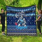 Kangaroos Football Xmas Quilt Australia AFL Mascot