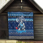 Kangaroos Football Xmas Quilt Australia AFL Mascot