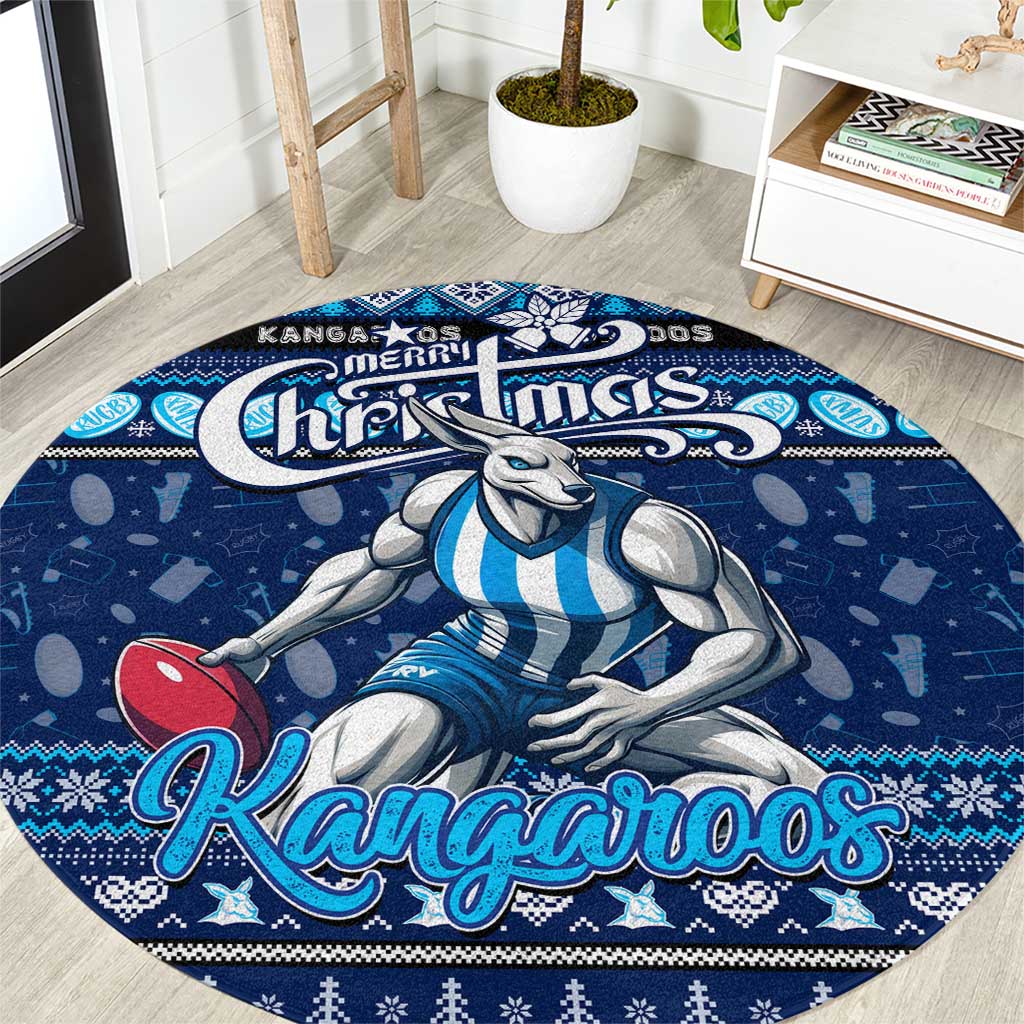 Kangaroos Football Xmas Round Carpet Australia AFL Mascot