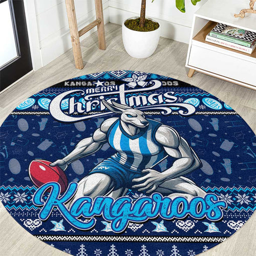 Kangaroos Football Xmas Round Carpet Australia AFL Mascot