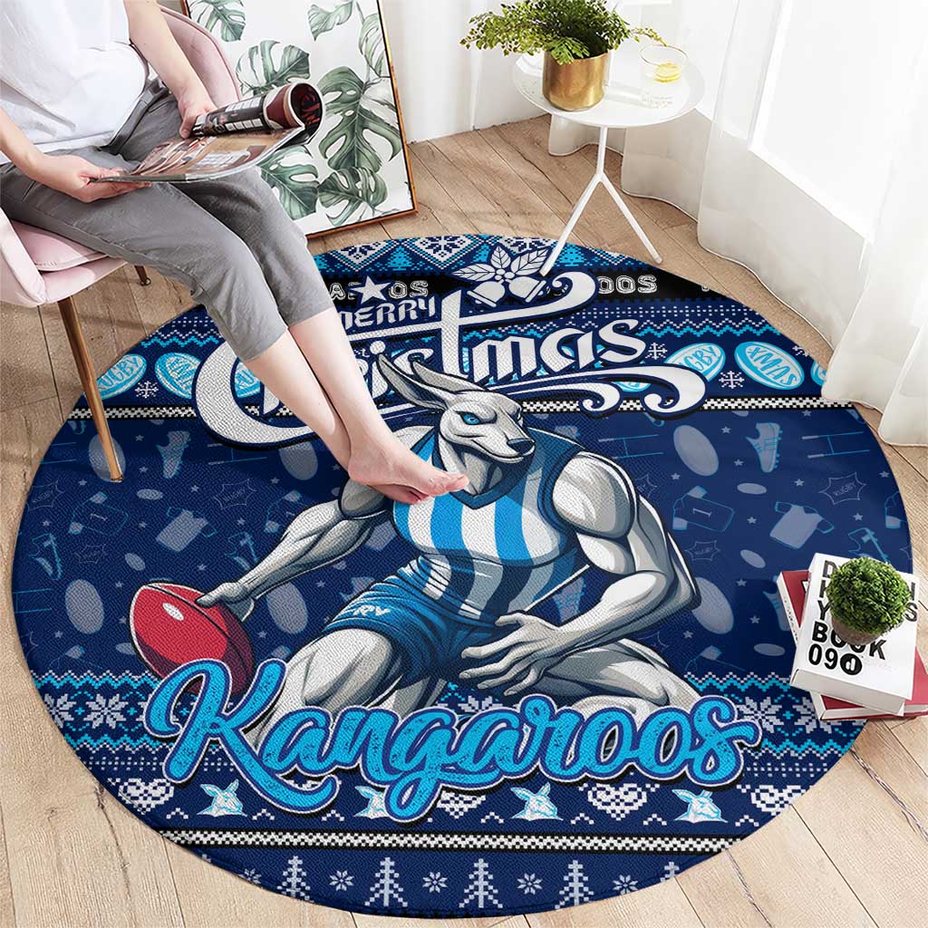 Kangaroos Football Xmas Round Carpet Australia AFL Mascot
