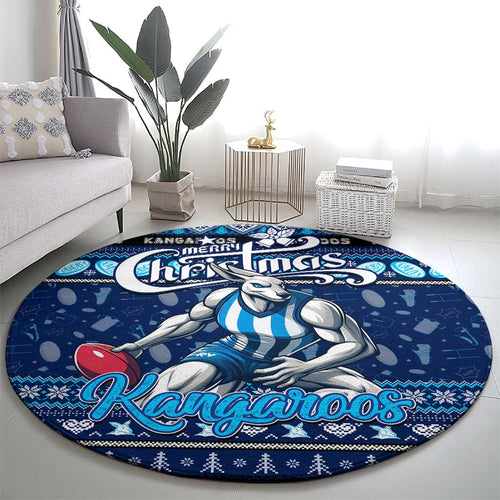 Kangaroos Football Xmas Round Carpet Australia AFL Mascot