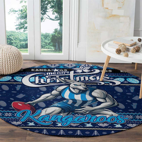Kangaroos Football Xmas Round Carpet Australia AFL Mascot