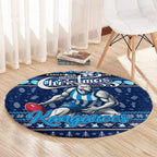 Kangaroos Football Xmas Round Carpet Australia AFL Mascot