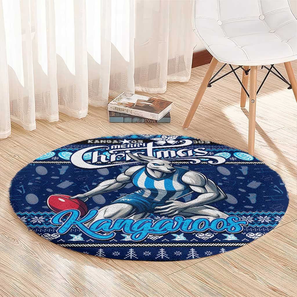 Kangaroos Football Xmas Round Carpet Australia AFL Mascot