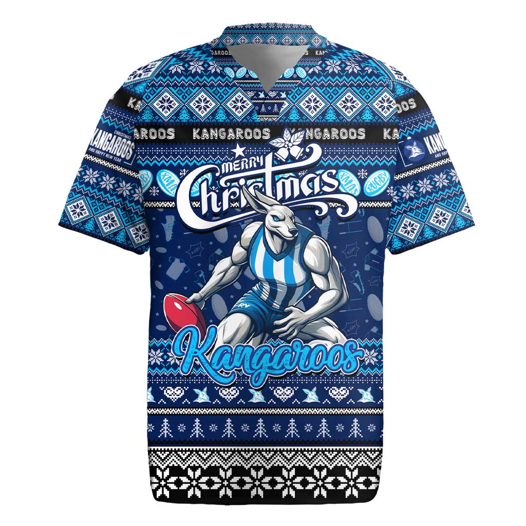 Personalized Kangaroos Rugby Xmas Rugby Jersey Australia AFL Mascot