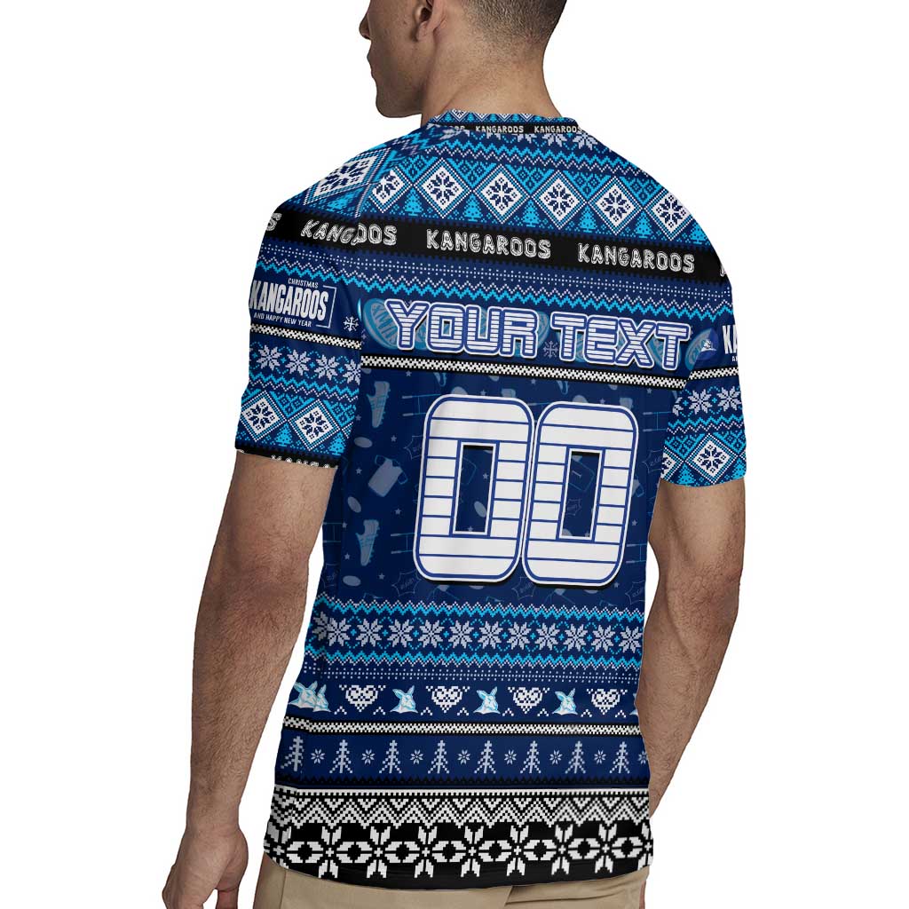 Personalized Kangaroos Rugby Xmas Rugby Jersey Australia AFL Mascot