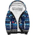 Personalized Kangaroos Rugby Xmas Sherpa Hoodie Australia AFL Mascot