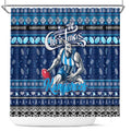 Kangaroos Football Xmas Shower Curtain Australia AFL Mascot