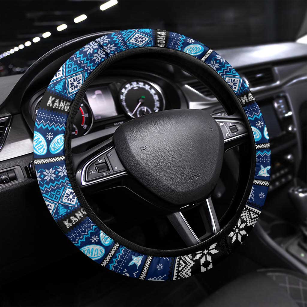 Kangaroos Football Xmas Steering Wheel Cover Australia AFL Mascot