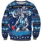 Personalized Kangaroos Rugby Xmas Sweatshirt Australia AFL Mascot