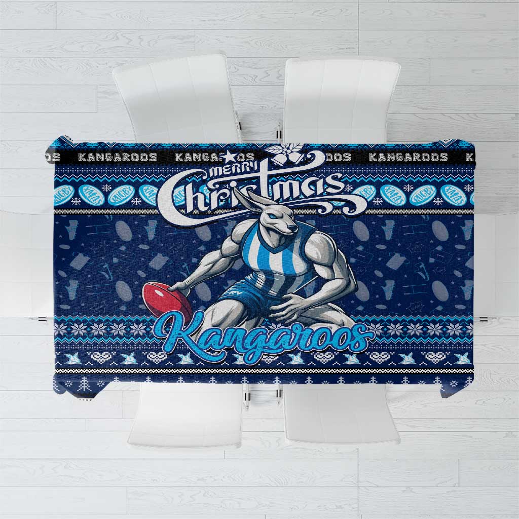 Kangaroos Football Xmas Tablecloth Australia AFL Mascot
