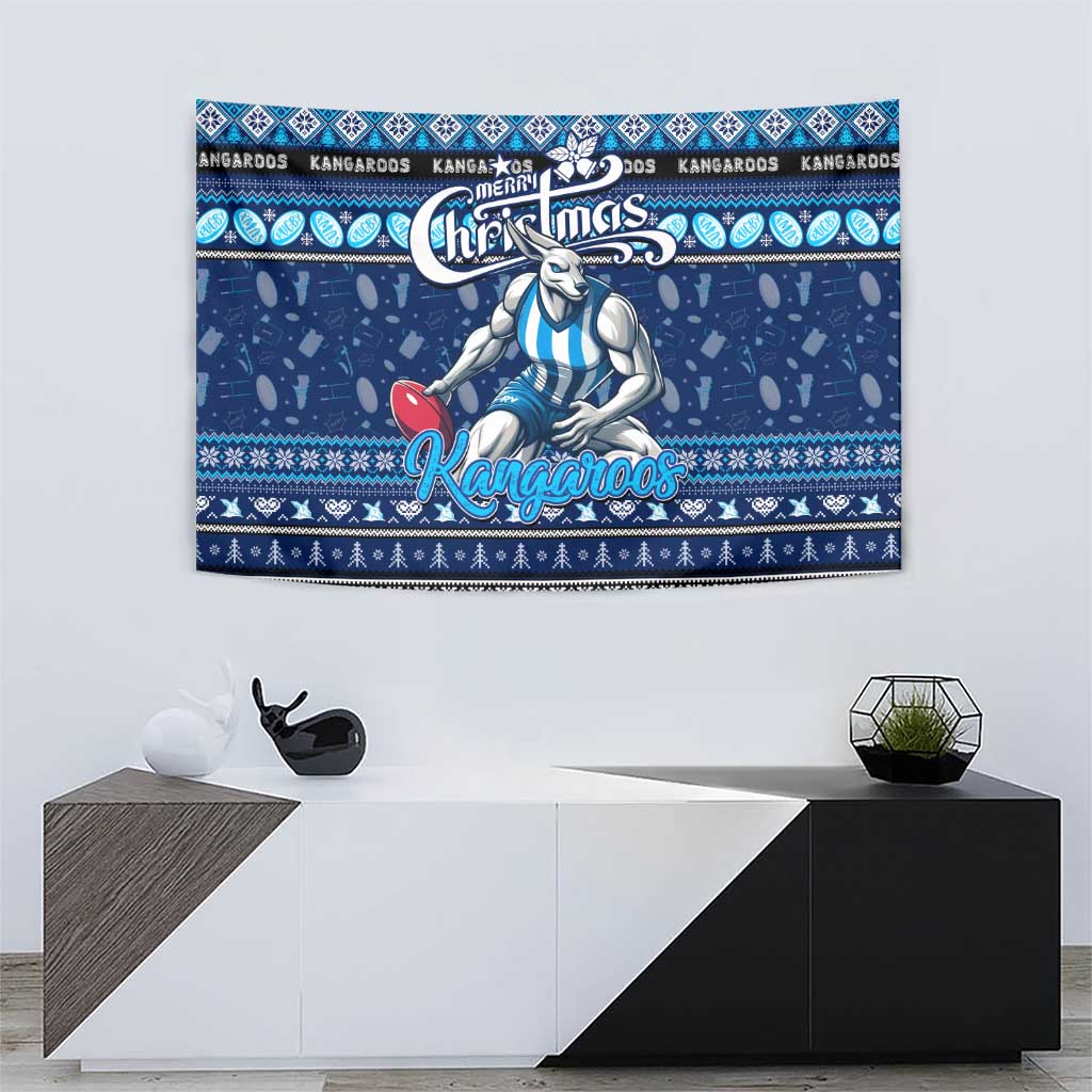 Kangaroos Football Xmas Tapestry Australia AFL Mascot