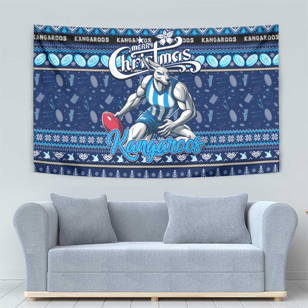Kangaroos Football Xmas Tapestry Australia AFL Mascot