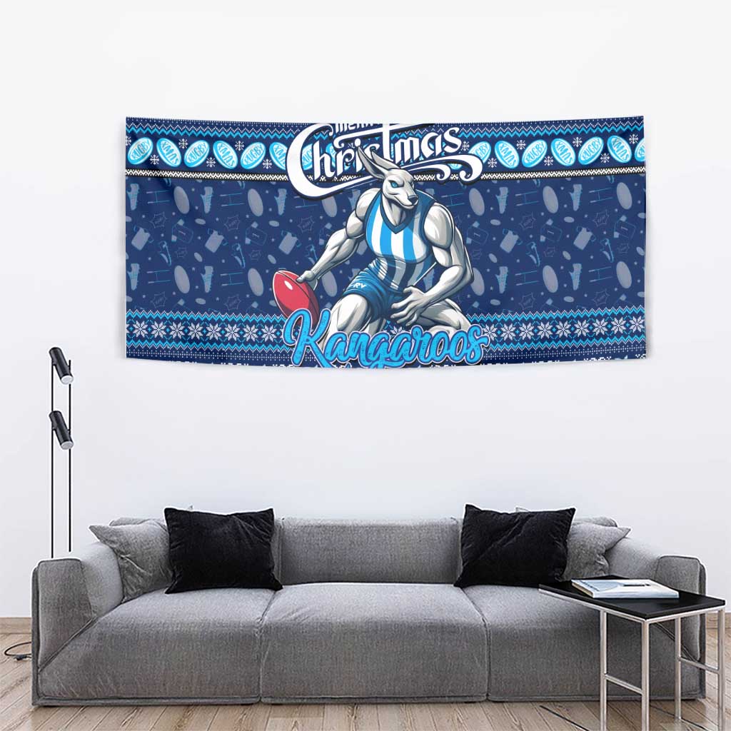 Kangaroos Football Xmas Tapestry Australia AFL Mascot