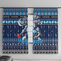 Kangaroos Football Xmas Window Curtain Australia AFL Mascot