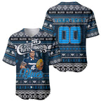 Personalized Blues Rugby Xmas Baseball Jersey Australia AFL Mascot