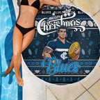 Blues Football Xmas Beach Blanket Australia AFL Mascot
