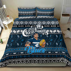 Blues Football Xmas Bedding Set Australia AFL Mascot