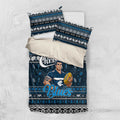 Blues Football Xmas Bedding Set Australia AFL Mascot