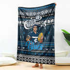 Blues Football Xmas Blanket Australia AFL Mascot