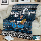 Blues Football Xmas Blanket Australia AFL Mascot