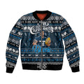 Personalized Blues Rugby Xmas Bomber Jacket Australia AFL Mascot