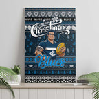 Blues Football Xmas Canvas Wall Art Australia AFL Mascot