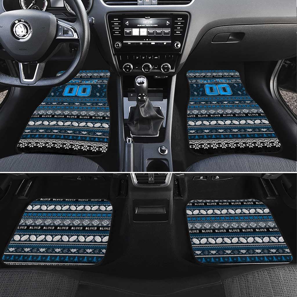 Blues Football Xmas Car Mats Australia AFL Mascot